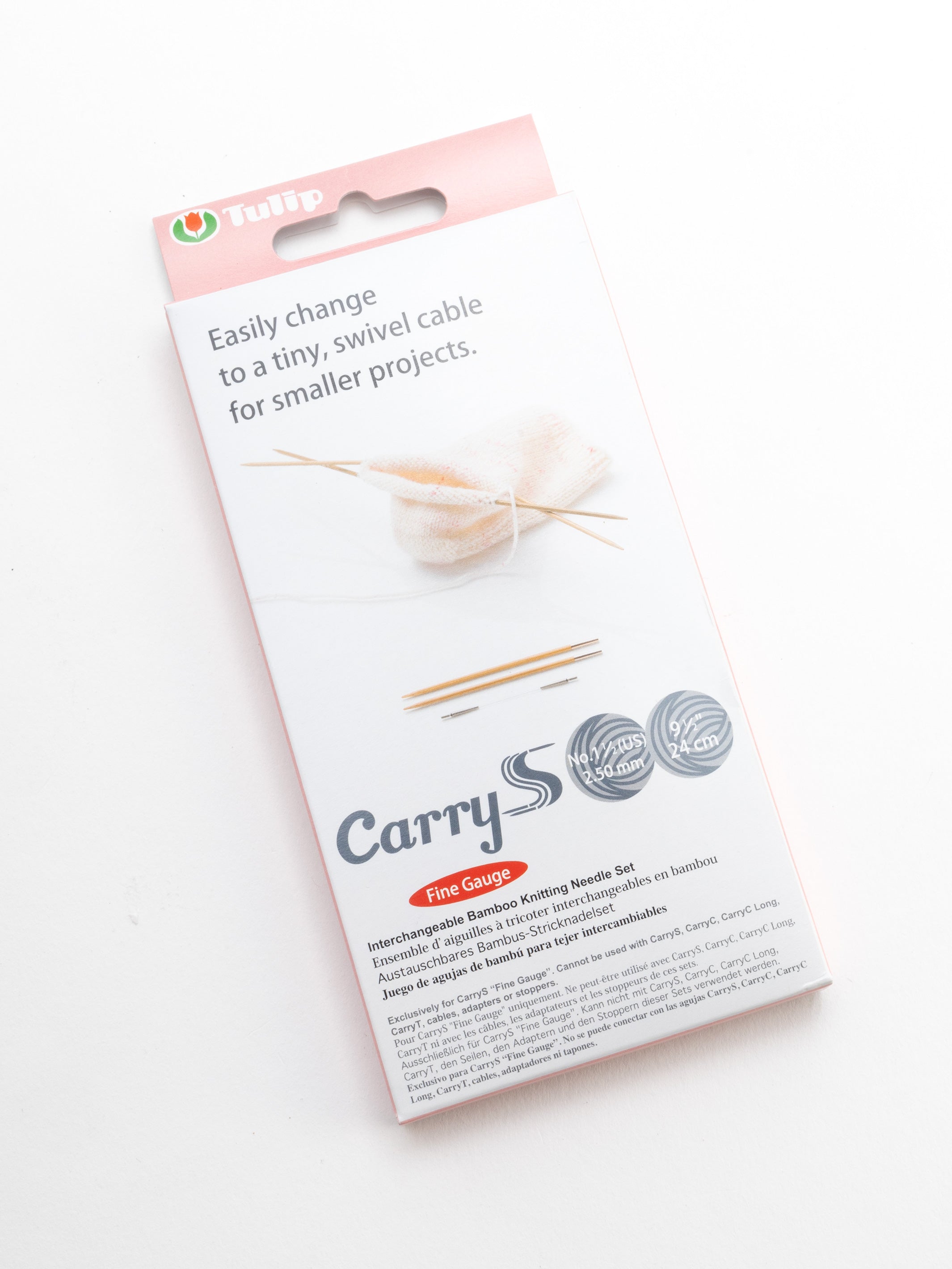 TULIP CarryS Fine Gauge Interchangeable Bamboo Knitting Needle Set