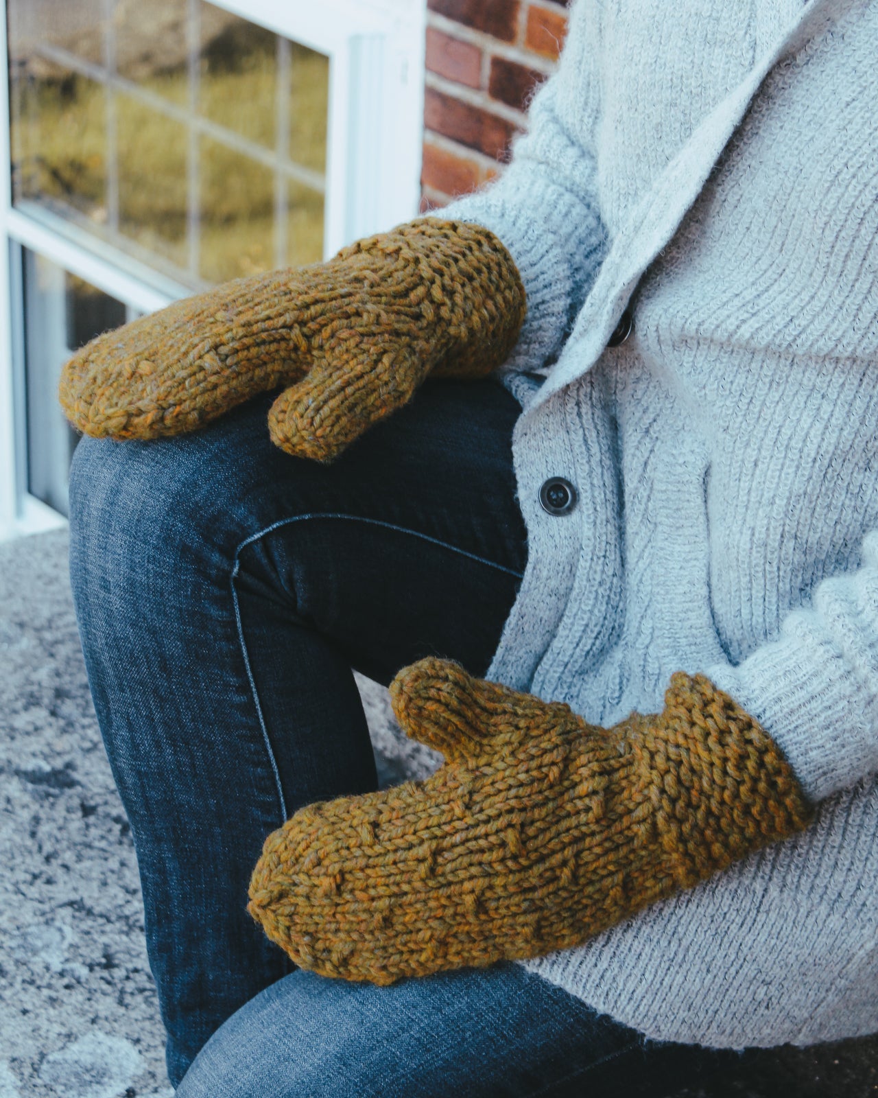 Purl Dot Mittens Knitting Pattern Harrisville Designs