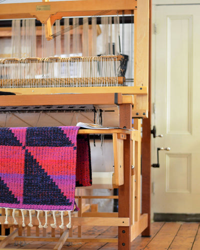Harrisville Designs rug loom for weaving