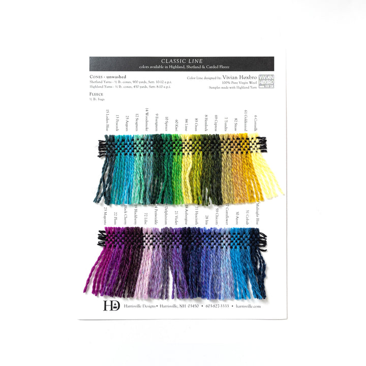 Harrisville Designs - Highland/Shetland Color Card – Harrisville