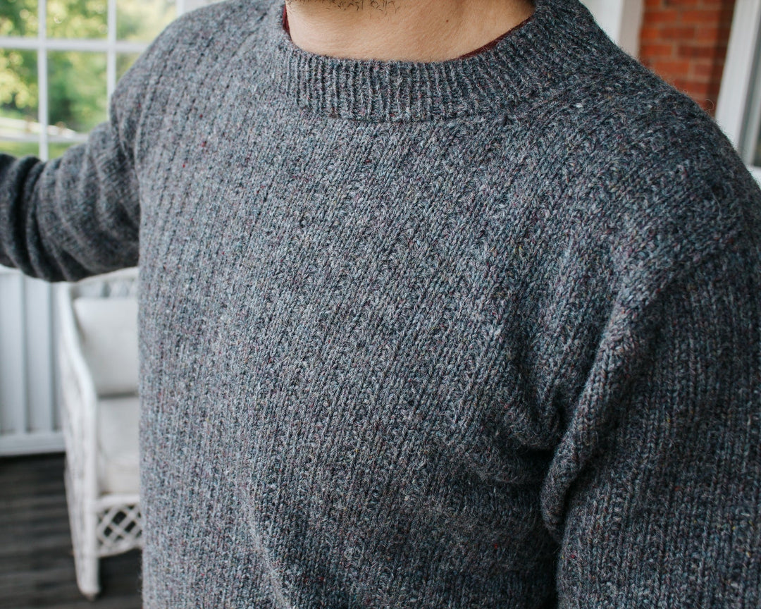 Granite Pullover Knitting Pattern - Harrisville Designs