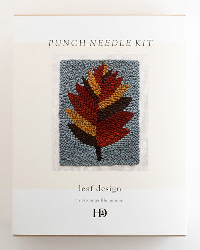 Punch Needle Kit by Arounna Khounnoraj: Leaf Design