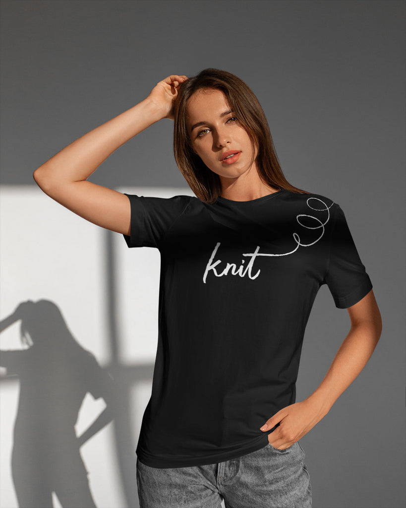 ●新品●NKNIT 2024SS wave pattern KNIT shirt Womens T-Shirt Knitting Pattern - S/S - Advanced - (8041-460