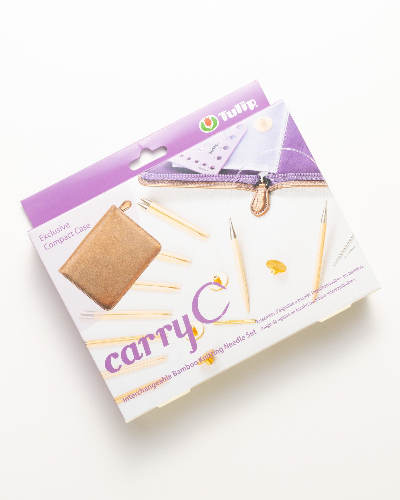Carry C Interchangeable Bamboo Knitting Needle Set